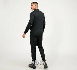 Survêtement Nike Pour Homme Zip Jacket Bottoms Black White Top Pants Academy Dri-fit L