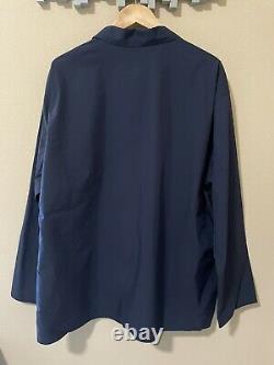 T.n.-o. 350 $ Nanamica Coton Biologique-blend Overshirt Navy, Large