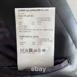 T.n.-o. Junya Watanabe Comme Des Garcons Faux Leather Open Back Jacket Black Size L