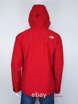 The North Face Homme Lrg Mountain Pro Gtx Gore Tex 3l Hard Shell Ski Jacket Red