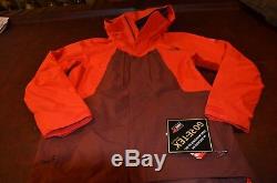 Tn-o Pdsf 349 $ The North Face Mens Jacket Gore Tex Steep Série Rouge / Brown Grand