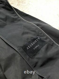 Tous Les Saints Noir Darley Hooded Zip Veste Overcoat Xs L XL Nouveau & Tags