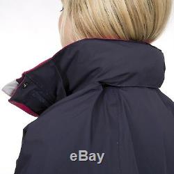 Trespass Florissant Womens Waterproof Jacket Manteau De Pluie Bleu Marine Avec Capuche