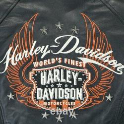 Veste D'équitation En Cuir Moxie Harley Davidson Pour Femmes. Taille 1 W