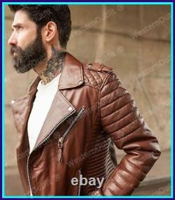 Veste En Cuir Pour Hommes Rider Style Swanky Authentic Leather Racer Jacket #167