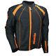 Veste En Textile Pour Moto Imperméable Spada Plaza Textile Black / Ktm Orange