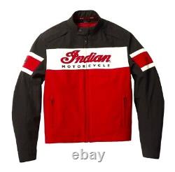 Veste Indian Motorcycle pour homme, rouge et noir