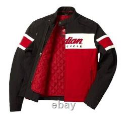 Veste Indian Motorcycle pour homme, rouge et noir