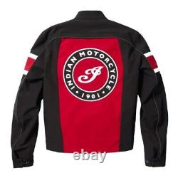 Veste Indian Motorcycle pour homme, rouge et noir