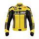 Veste De Moto Yamaha Yellow Jackets En Cuir Véritable, Style De Veste De Course De Moto