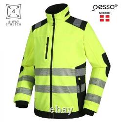 Veste de sécurité HI VIS respirante, coupe-vent et durable en jaune Pesso de haute qualité