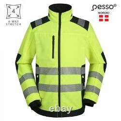 Veste de sécurité HI VIS respirante, coupe-vent et durable en jaune Pesso de haute qualité