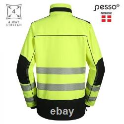 Veste de sécurité HI VIS respirante, coupe-vent et durable en jaune Pesso de haute qualité