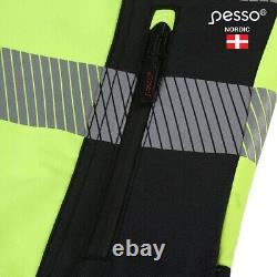 Veste de sécurité HI VIS respirante, coupe-vent et durable en jaune Pesso de haute qualité