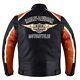 Veste De Sécurité De Motard En Cuir à 100% De Couleur Orange Pour Homme De Cruiser Harley Davidson