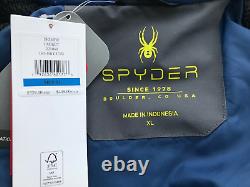 Veste de ski isolée Spyder pour homme en GRIS avec capuche 329 $, Taille XL