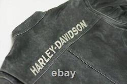 Veste en cuir de moto Harley Davidson pour hommes