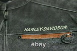 Veste en cuir de moto Harley Davidson pour hommes