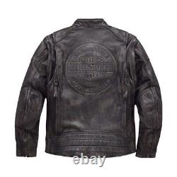 Veste en cuir de vache Harley Davidson Men's Dauntless Convertible 2 en 1