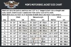Veste en cuir pour moto Harley Davidson Men's Raceway Screaming Eagle