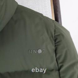 Veste imperméable à capuche en duvet de canard NWT $895 NN07 pour homme taille 2XL verte