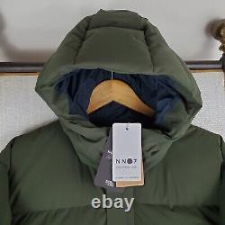 Veste imperméable à capuche en duvet de canard NWT $895 NN07 pour homme taille 2XL verte