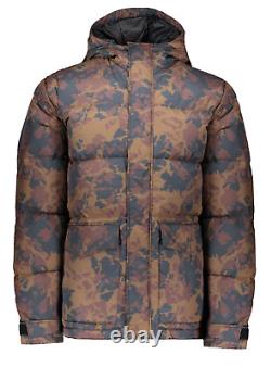 Veste matelassée en bois pour homme, taille XL UK, manteau Sander Camo à garnissage en duvet, vert kaki