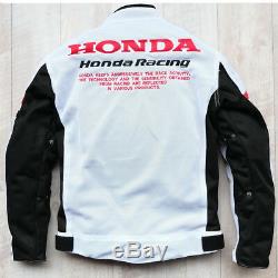 Vestes Moto Hors Route Vêtement De Protection Respirante Pour Honda Mesh Riding Nouveau