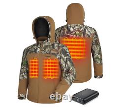 Vestes chauffantes Tidewe pour hommes avec batterie, vestes de travail isolées 180G