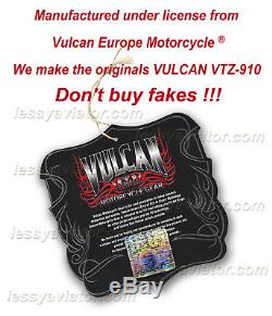 Vulcan Vtz 910 Moto Jacket Mens Premium Cuir Noir Armored Imperméable